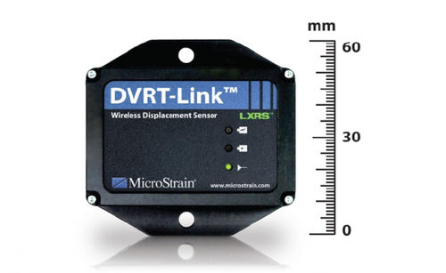 Sensor de desplazamiento lineal - DVRT-Link™ -LXRS® - MicroStrain - sin contacto / inductivo / analógico