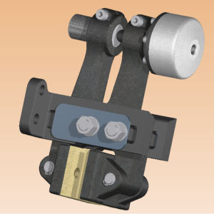 Estribo de freno de disco - POHP310 series - MWM FRENI-FRIZIONI - hidráulico / de muelle