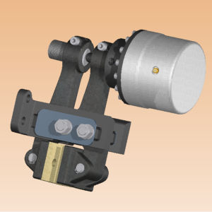 Estribo de freno de disco - POHP-N340 series - MWM FRENI-FRIZIONI - hidráulico / de muelle / de seguridad