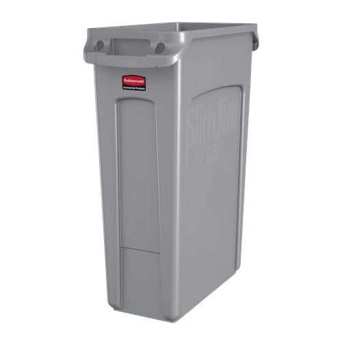Contenedor de residuos de plástico - Slim Jim® - Rubbermaid - para residuos urbanos / con asidero / con sistema de ventilación