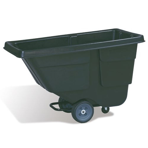 Volquete basculante para productos a granel - FG9T1 - Rubbermaid - con ruedas / abierto