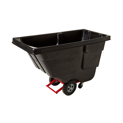 Volquete basculante para productos a granel - FG13 - Rubbermaid - con ruedas / abierto