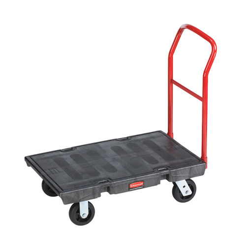 Carro de manipulación - FG440300BLA - Rubbermaid - de metal / de plataforma / para cargas pesadas