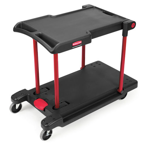 Carretilla de transporte - FG430000BLA - Rubbermaid - de manipulación / 2 niveles / de plataforma
