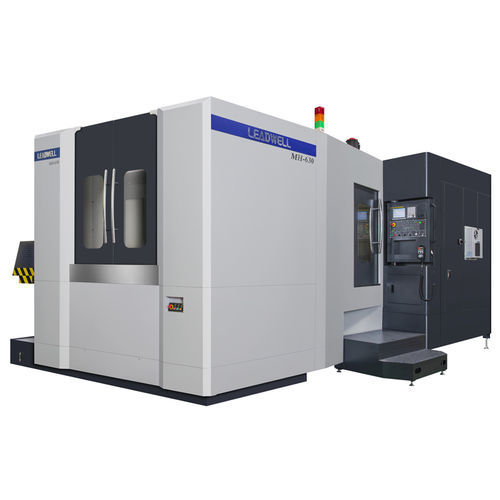 Centro de mecanizado CNC 3 ejes - MH series - LEADWELL - horizontal / con mesa rotativa / 60 herramientas