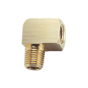 Racor hidráulico - ELS series - Progressive Components - roscado / codo de 90º / de latón
