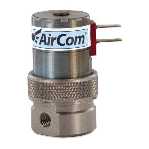 Regulador de caudal proporcional - PVK series - AirCom Pneumatic - para aire / de acero inoxidable