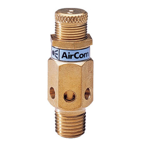 Regulador de contrapresión para aire comprimido - 59-02A series - AirCom Pneumatic - para gas / de pistón / de latón