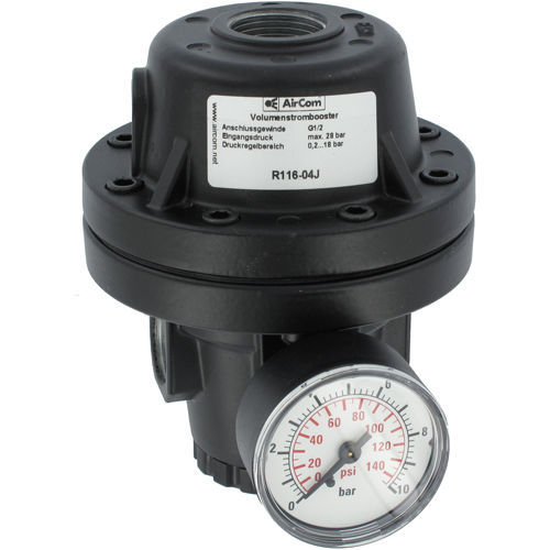 Regulador de presión para aire comprimido - R116 series - AirCom Pneumatic - de membrana / monoetapa / de zinc
