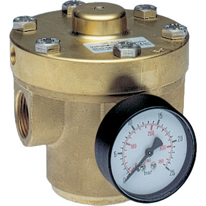 Regulador de presión para aire comprimido - R120-J series - AirCom Pneumatic - para agua / para gas neutro / de membrana