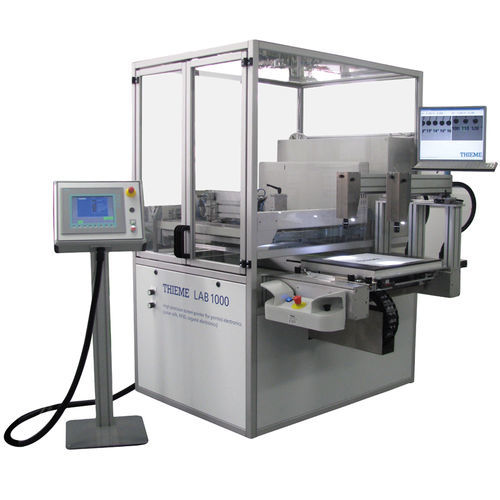Máquina de serigrafia automática - LAB 1000 - THIEME - monocroma / con pantalla táctil