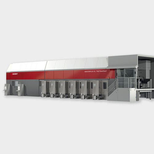 Prensa flexográfica en línea - MASTERFLEX-XL THQ - BOBST - de 6 colores / para cajas / para embalajes