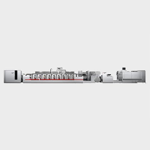 Prensa flexográfica en línea - M6 - BOBST - para papel / de film de plástico / para cajas