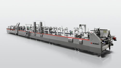 Máquina de producción para cajas - EXPERTFOLD 110 - BOBST - doblado / pegado