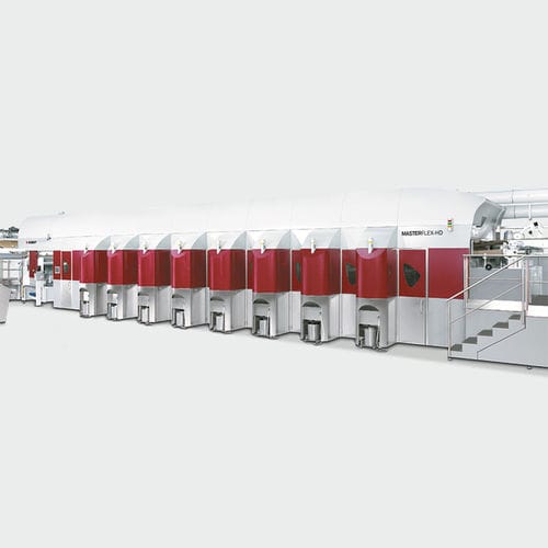 Prensa flexográfica para cajas - MASTERFLEX-HD - BOBST - para embalajes / secado por aire caliente / con secado por UV