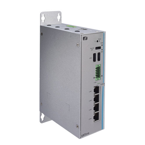 Computadora embarcada - UST210-83K-FL - AXIOMTEK - en riel DIN / Intel® Atom® x5-E3940 / HDMI