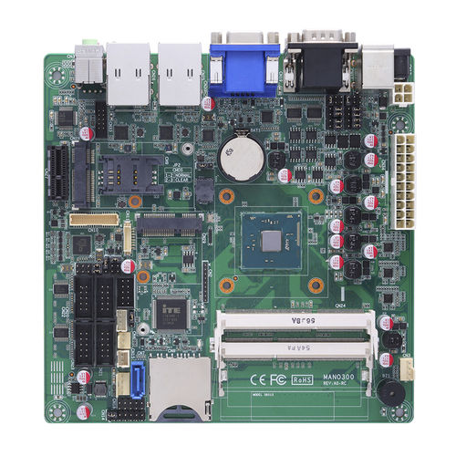 Placa madre mini-ITX - MANO300 - AXIOMTEK - Intel® Celeron® / Intel® / industrial