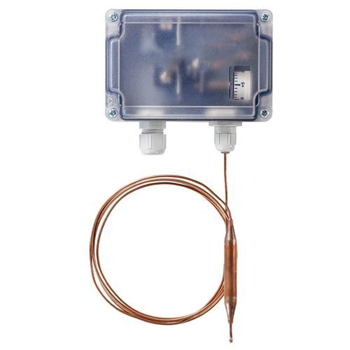 Termostato puesta sin riesgo de congelamiento - TFR series - Thermokon Sensortechnik - capilar / diferencial / bloque de conexión