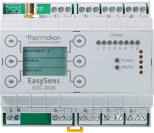 Receptor para actuador - STC-DO8 - Thermokon Sensortechnik - radio / de transmisión de datos / en riel DIN