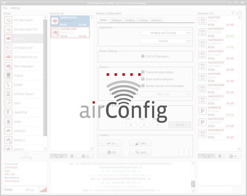 Software configuración - airConfig - Thermokon Sensortechnik - de puesta en servicio / de gestión telemática / de metrología