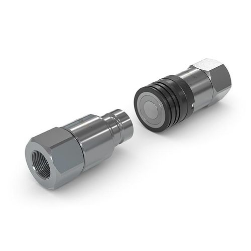 Racor plano - TRC1-TRN1-S5 - WEH GmbH Verbindungstechnik - hidráulico / roscado / rápido