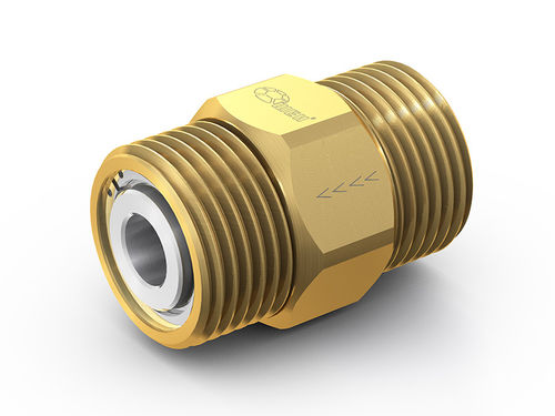 Válvula de retención de bolas - WEH® TVR2 - WEH GmbH Verbindungstechnik - para gas / roscada / de latón