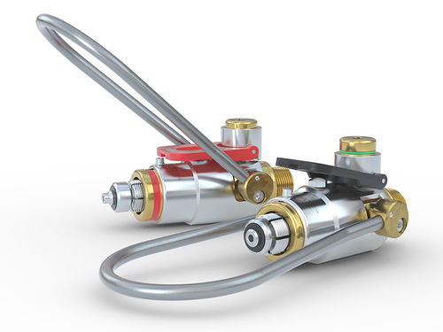 Racor neumático - CLICKMATE® TW154 - WEH GmbH Verbindungstechnik - rápido / de latón / de acero inoxidable