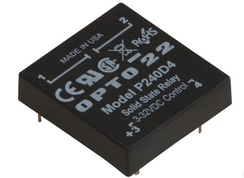Relé estático DC - P240D4 - Opto 22 - AC / de perfil bajo / para circuito impreso