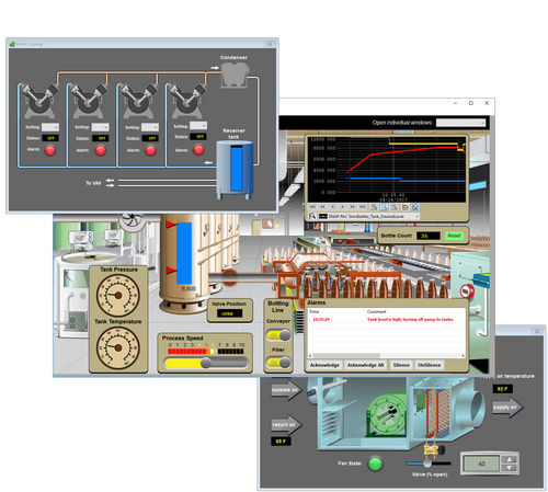 Software de programación - PACDISPLAYPRO - Opto 22 - de mando / de base de datos / HMI