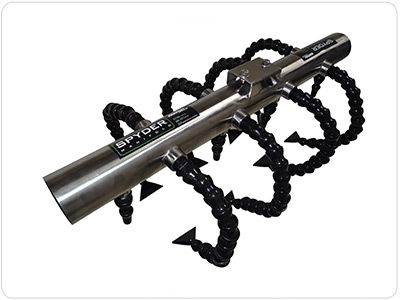 Manifold multivía - Spyder x 8 - Paxton Products - de plástico / para operaciones de soplado y secado / con boquilla