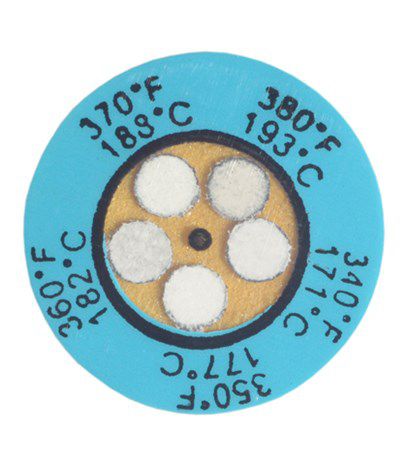 Indicador de temperatura - Thermax® 5 - Tempil - etiqueta / de lectura directa / irreversible