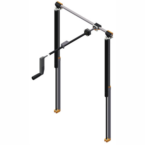 Sistema elevador de manivela - Ket-Twist 500 3052 - Ketterer - para ajuste continuo en altura / para multiproductos