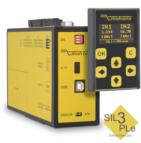 Conmutador de velocidad electrónico - DS246 SinCos - motrona - con salida analógica / salida de transistor / con salida de relé