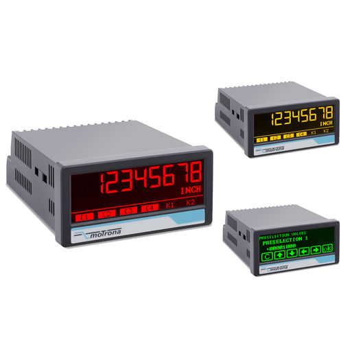 Indicador de posición - IX350 touchMATRIX® SSI - motrona - de 7 segmentos / LCD / con pantalla táctil
