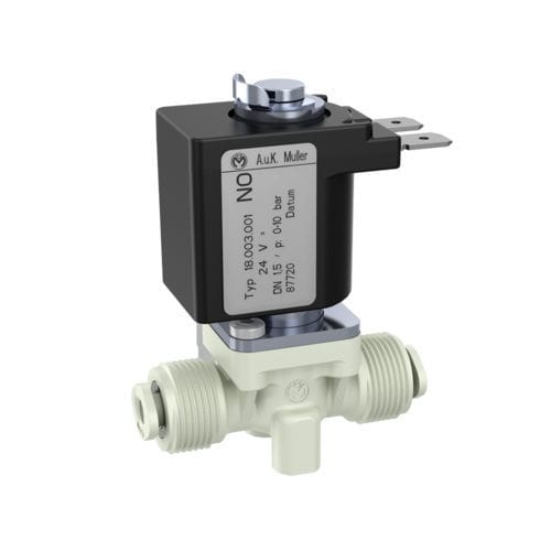 Electroválvula de acción directa - 18.00x.001 - A. u. K. Müller - de 2/2 vías / NA / para agua potable