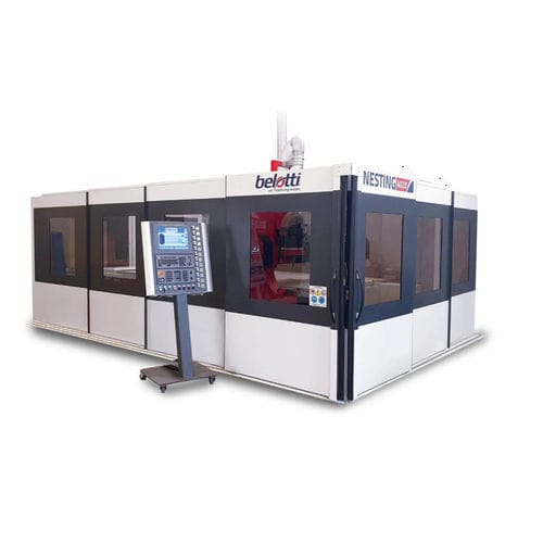 Centro de mecanizado CNC 3 ejes - NESTING  - Belotti SpA - vertical / para aleación ligera / para material plástico