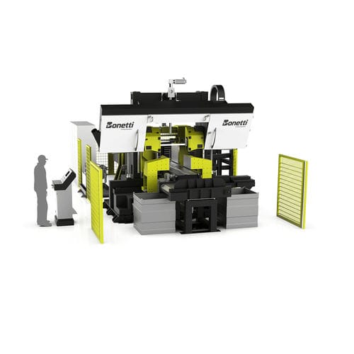 Sierra de cinta - EVO LINE - BONETTI Cutting Solutions - para aluminio / automática / de alta velocidad