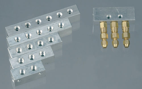 Manifold de 6 vías - DRT - Azeta Zeo Asioli - aluminio / para sistema de lubricación centralizada