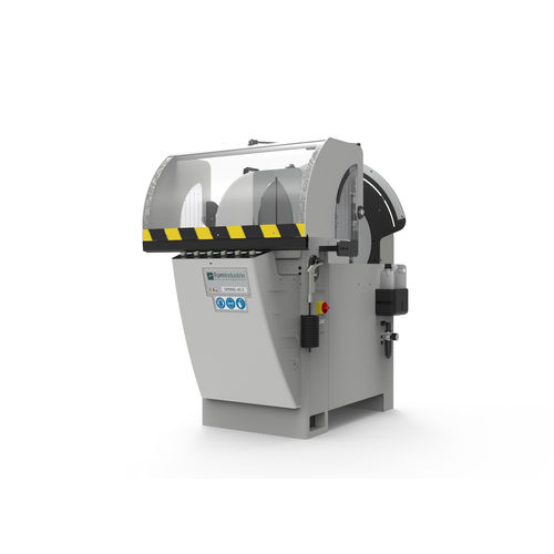Sierra circular - SPRING 45 E - Fom Industrie Aluminium Working Machinery - para aluminio / con sistema de refrigeración / monocabezal