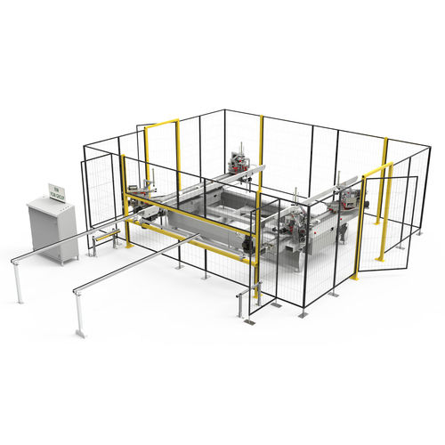 Engastadora de esquinas de 4 cabezales - EVER THETA - Fom Industrie Aluminium Working Machinery - para perfiles de aluminio / automática / electrohidráulica