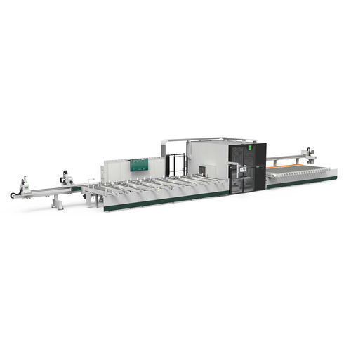 Línea de mecanizado y de recorte automática - LMX2 650 - Fom Industrie Aluminium Working Machinery - para perfiles / multihusillos