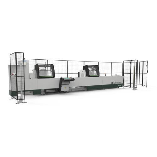 Tronzadora doble cabezal con hojas frontales - BLITZ FW - Fom Industrie Aluminium Working Machinery - para metales