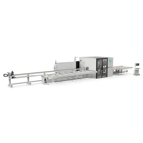 Línea de mecanizado y de recorte para perfiles - LMT 65 - Fom Industrie Aluminium Working Machinery - multihusillos / automática / CNC