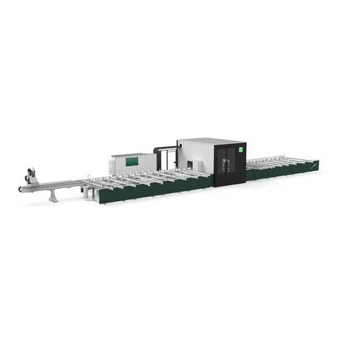 Centro de caudal y de mecanizado multifunción - LMT 650 - Fom Industrie Aluminium Working Machinery - CNC / para perfiles de aluminio