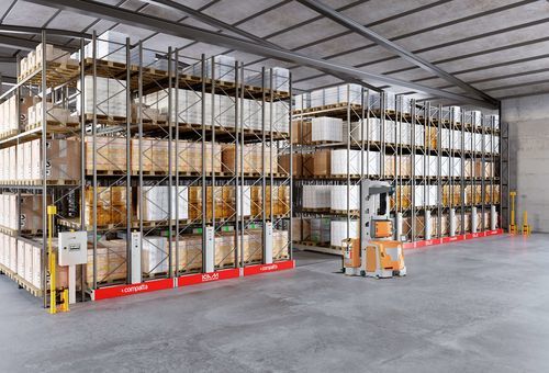 Sistema de estanterías para picking - COMPATTA - ICAM SPA - para depósito de almacenamiento / para la industria agroalimentaria / multi-almacenamiento