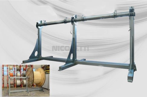 Sistema de estanterías para carretes - CAVSVO26-13-50 - MECCANICA NICOLETTI - para barriles / de acero galvanizado