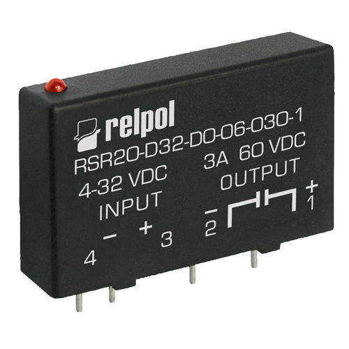Relé estático 24 Vcc - RSR20 series - RELPOL - 5 V CC / 12 Vcc / 32 V CC