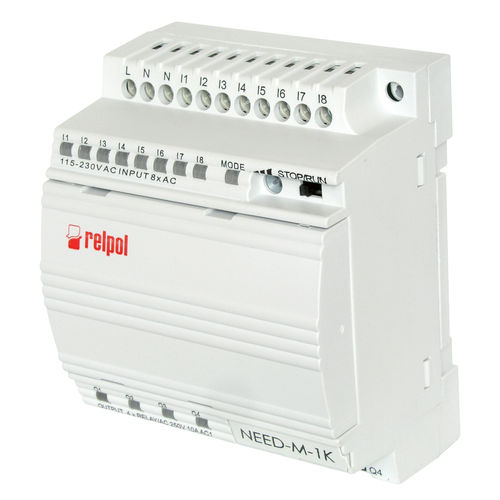 Relé programable en riel DIN - NEED-11-8-4R series - RELPOL - de 8 E / 4 S / RS232