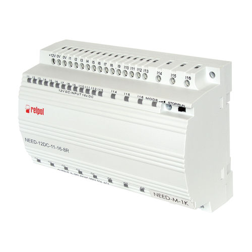 Relé programable en riel DIN - NEED-DC-11-16-8R series - RELPOL - con 16 E / 8 S / RS232