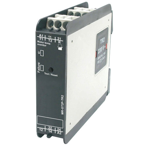 Relé de vigilancia de temperatura - MR-GT2P-TR2 - RELPOL - 2NA/NC / para motor eléctrico / en riel DIN